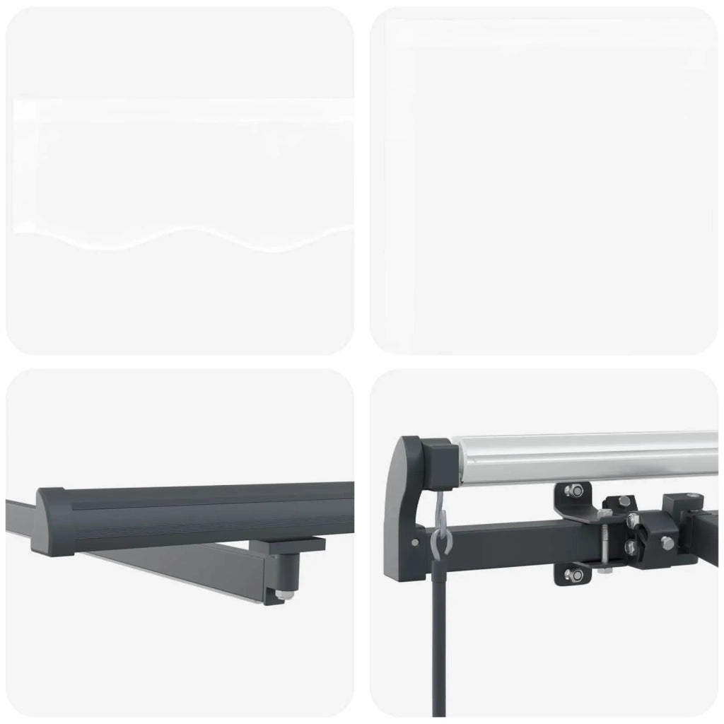 Tenda da Sole | Tenda Retrattile Bianco 350 x 250 cm Tessuto
