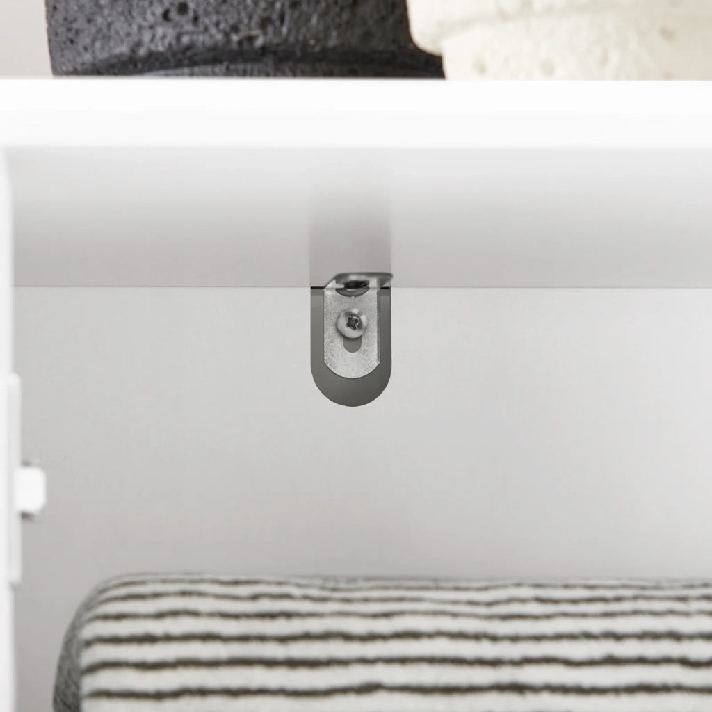 Mobile Alto Mobile A Colonna Bagno Salvaspazio Colonna Bagno Con 2 Armadietti E 1 Vano Aperto 30x30x170cm BZR109-W SoBuy