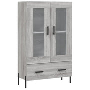 Buffet credenza cassettiera armadio mobile contenitore organizer cucina soggiorno salotto rovere Sonoma alto 69,5 x 31 x 115 cm legno ingegnerizzato grigio 02_0035391