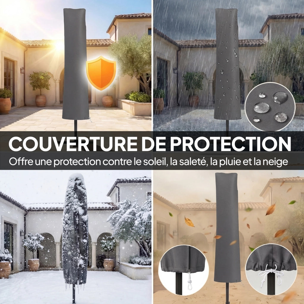 Ombrellone da Giardino ¨C Zephmum ¨C Grigio Scuro