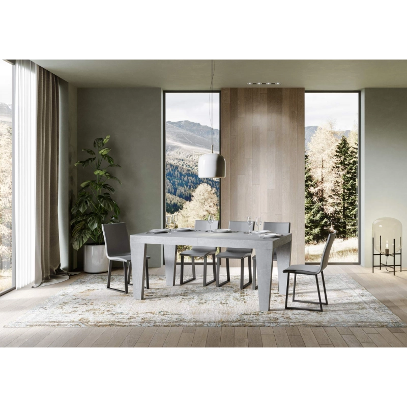 Tavolo allungabile 90x160/264 cm Spimbo Premium - Cemento