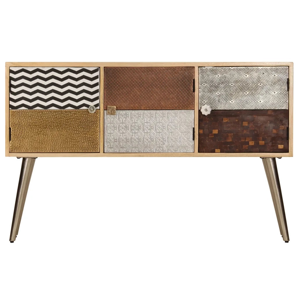 Credenza | Madia | Buffet da pranzo | Armadio da pranzo 120x30x75 cm Legno Massello di Mango