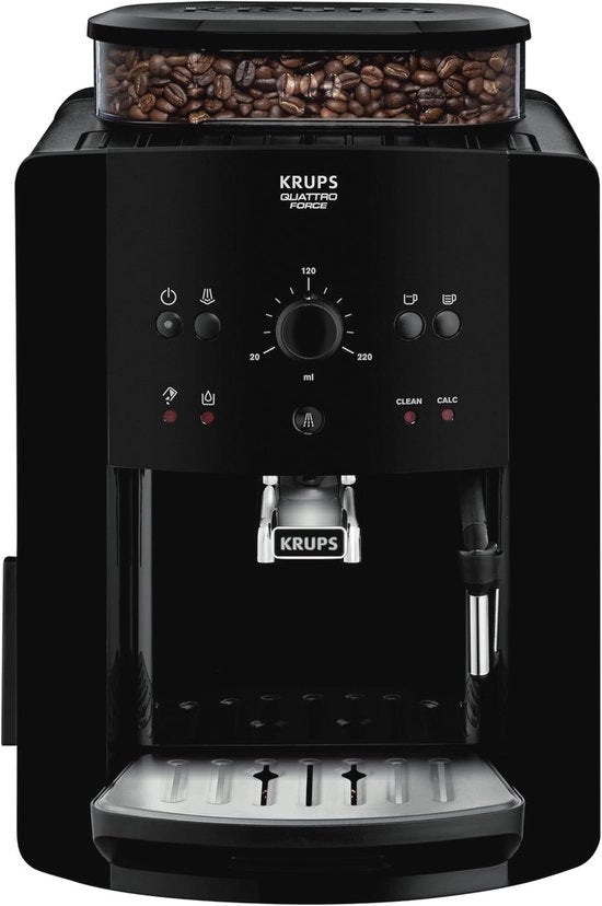 Macchina per caffè espresso automatica con grande schermo LCD e interfaccia utente facile da usare