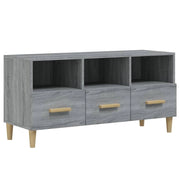 Mobile TV multimediale mensola TV credenza TV sala da pranzo soggiorno camera da letto Sonoma 102 x 36 x 50 cm legno ingegnerizzato grigio 02_0028361