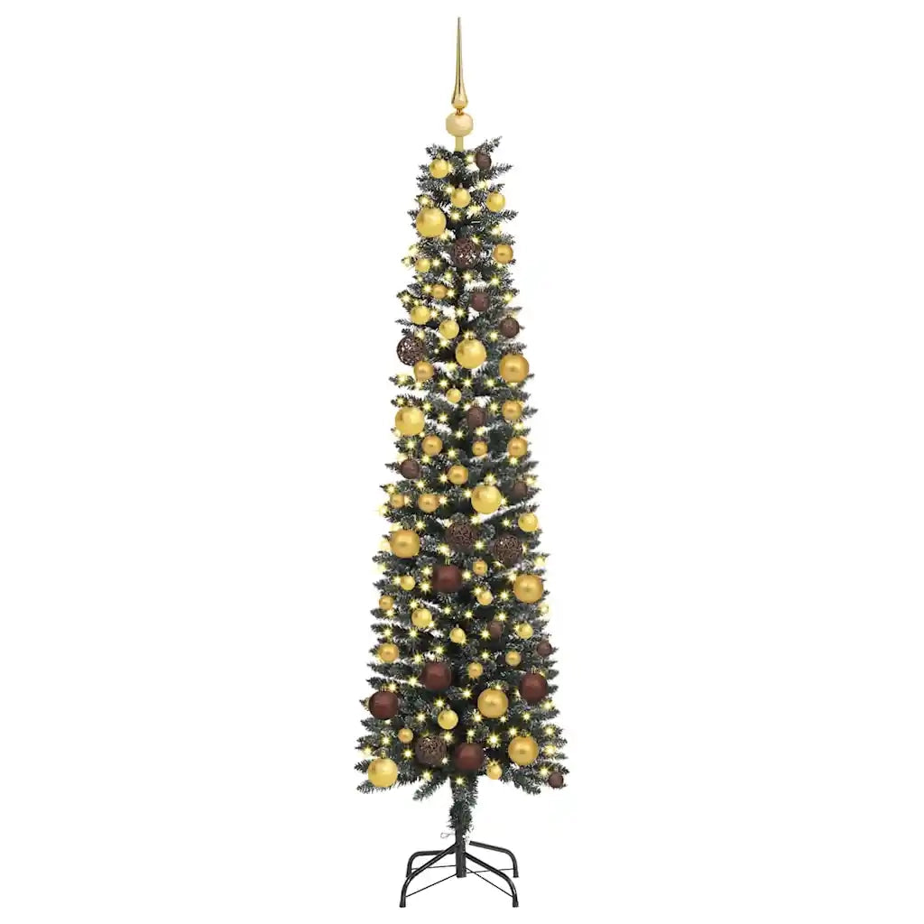 Albero di Natale artificiale con 300 LED Verde 180 cm 3395937