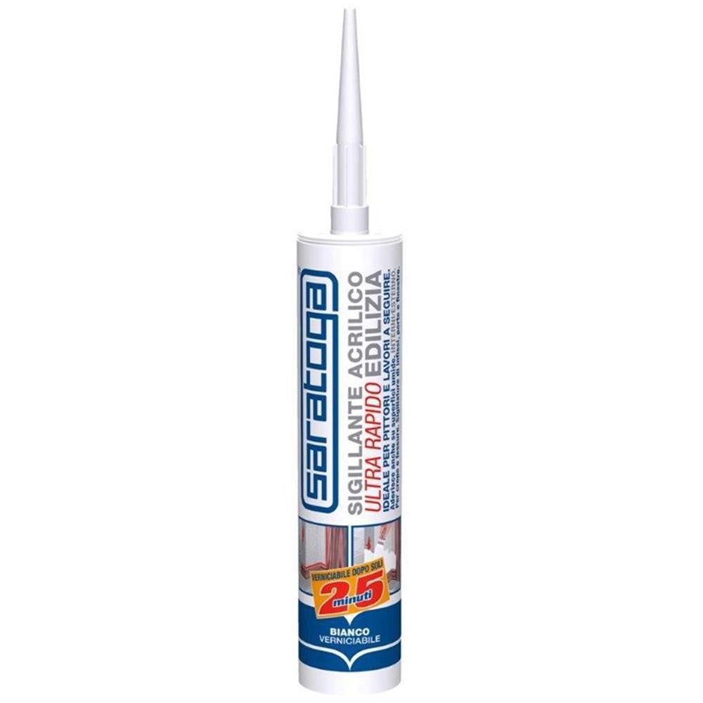 Saratoga silicone 25 minuti 300ml sigillante acrilico grigio ultra rapido