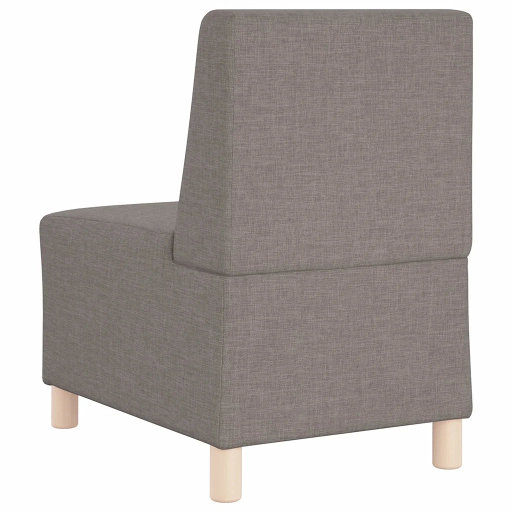 Divano componibile senza braccioli tortora 55 cm in tessuto 4108474