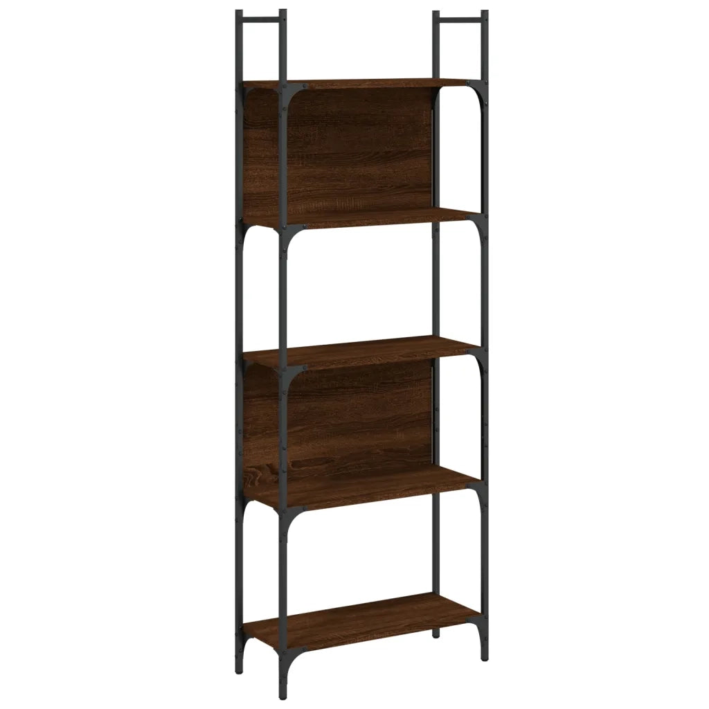 Libreria 5 Ripiani Rovere Marrone 60,5x24x166,5 cm Multistratocod mxl 133969