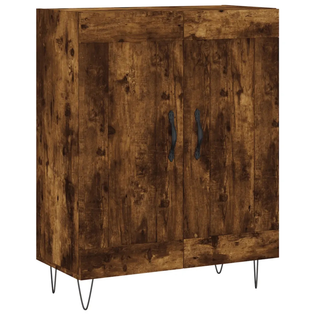 vidaXL Credenza Rovere Fumo  69,5x34x180 cm in Legno Multistrato