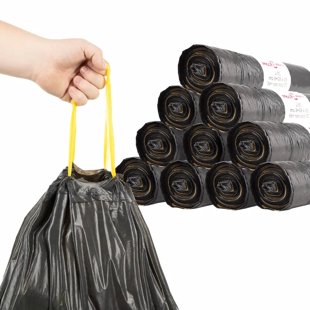 Sacchetti per Cestini con Coulisse 250 pz Neri 35 L CFW5988403