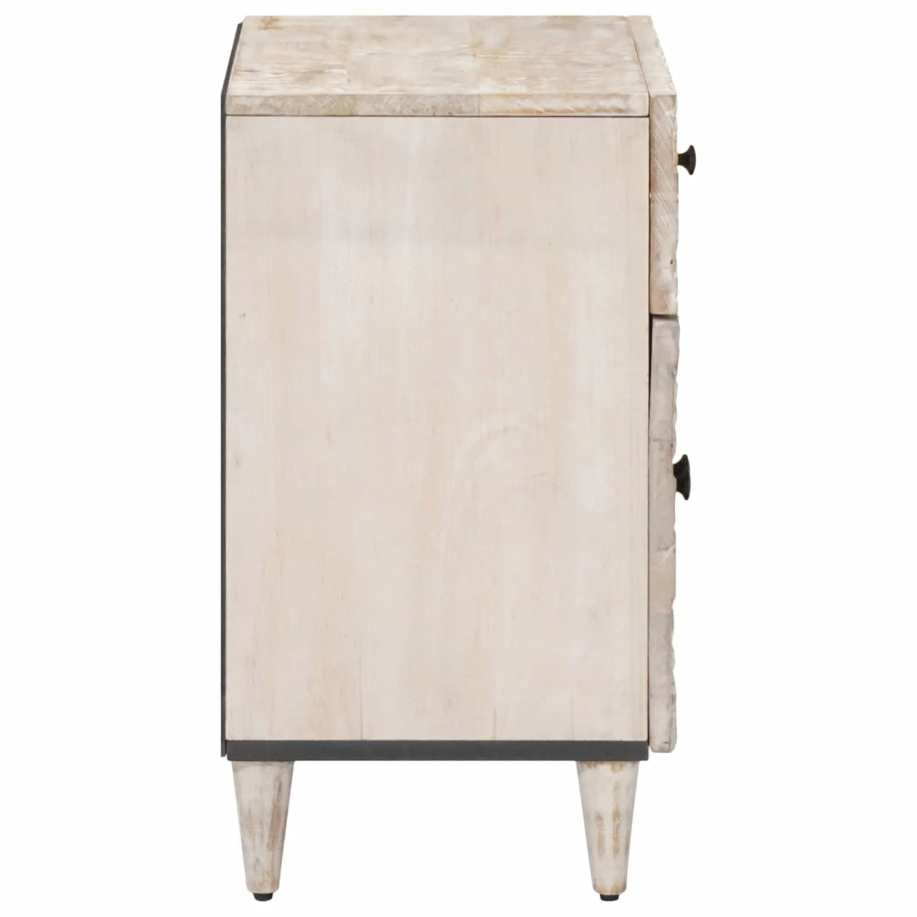 Mobiletto da Letto con cassetto Bianco 50 x 33 x 60 cm