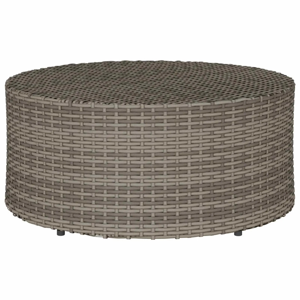 Tavolino da caffè da esterno Grigio Ø 68 x 30 cm polyrattan