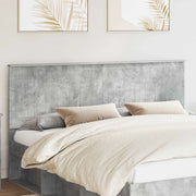 Testiera con testiera Grigio cemento 180 cm Legno multistrato 887729