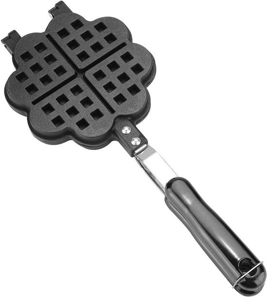 Wafel in doppia faccia - Strumento da forno a forma di wafel per wafel e panini - Confezione riciclabile .