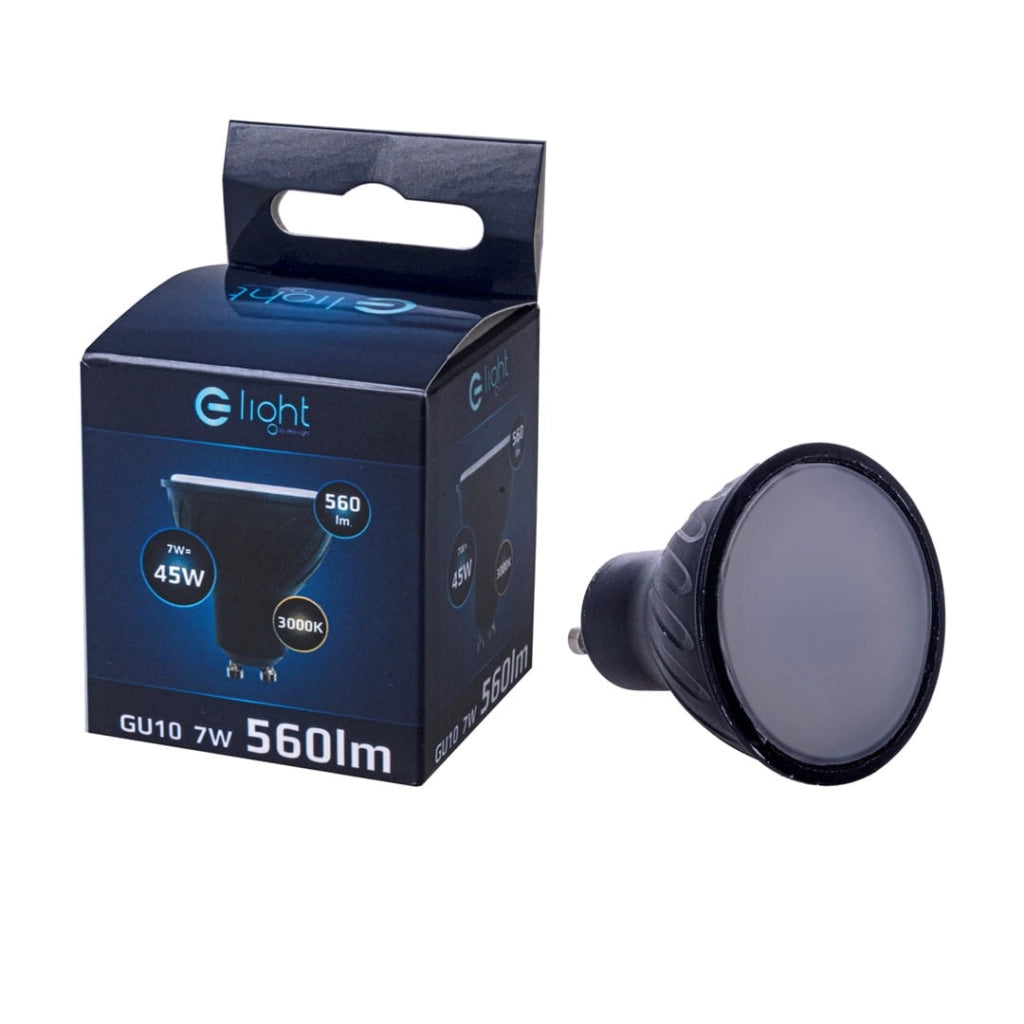 Lampadina LED GU10 6W 510lm 3000K nera Eko-Light EKZA251