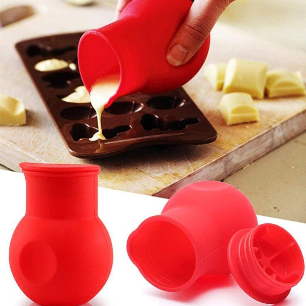 Trade Shop - Versa Cioccolato Burro Panna Silicone Sciogliere Crema Tappo Microonde Attrezzi Cucina -