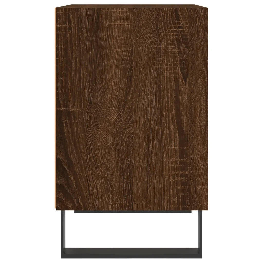 Set di 2 Comodini | Armadio da Notte | Mobiletto da notte Rovere Marrone 40x30x50 cm in Legno Multistrato