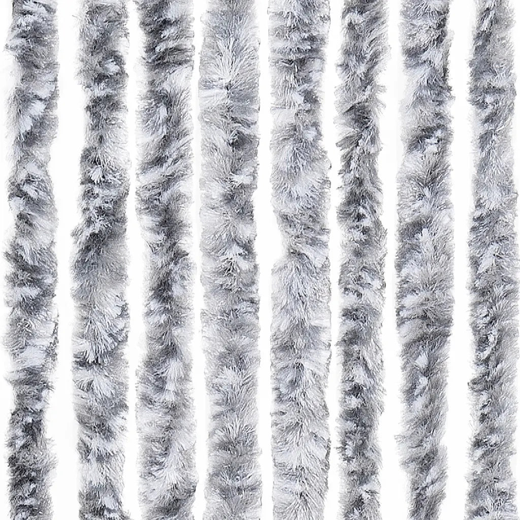 Zanzariera Bianco e Grigio 90x220 cm Ciniglia CFW2558026