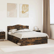 Struttura del letto Rovere fumé 150 x 200 cm Pino massello 3412884