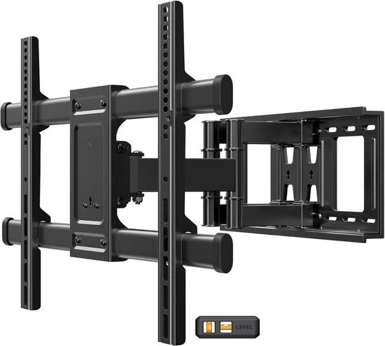 Sostegno per TV da 37 a 75 pollici - Rotativo con doppia braccio inclinabile - Massimo VESA 600x400mm - Adatto per schermi LED LCD piani e curvi - Sostiene fino a 60 kg - Sostegno girevole per TV