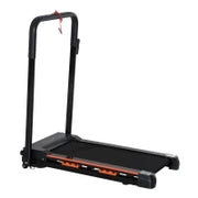 Tapis Roulant Elettrico Pieghevole Salvaspazio con Telecomando e Chiave di Sicurezza, 1-6 km/h, Potenza 0.5HP, 105x56x108.5cm