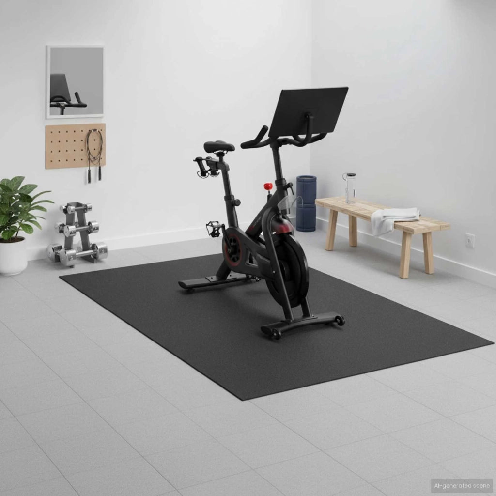 Tappetino di Protezione Sportiva Nero 243 x 152 x 0,6 cm 42029498