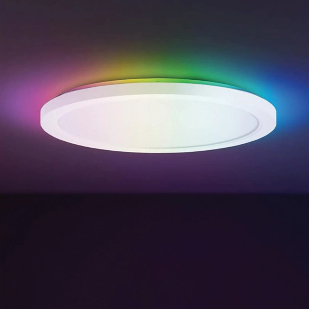 Alcapower Plafoniera LED Wi-Fi CCT RGB 18W 1600lm Smart Home Tuya IP54 300mm: la soluzione d'illuminazione versatile e moderna per ogni interno