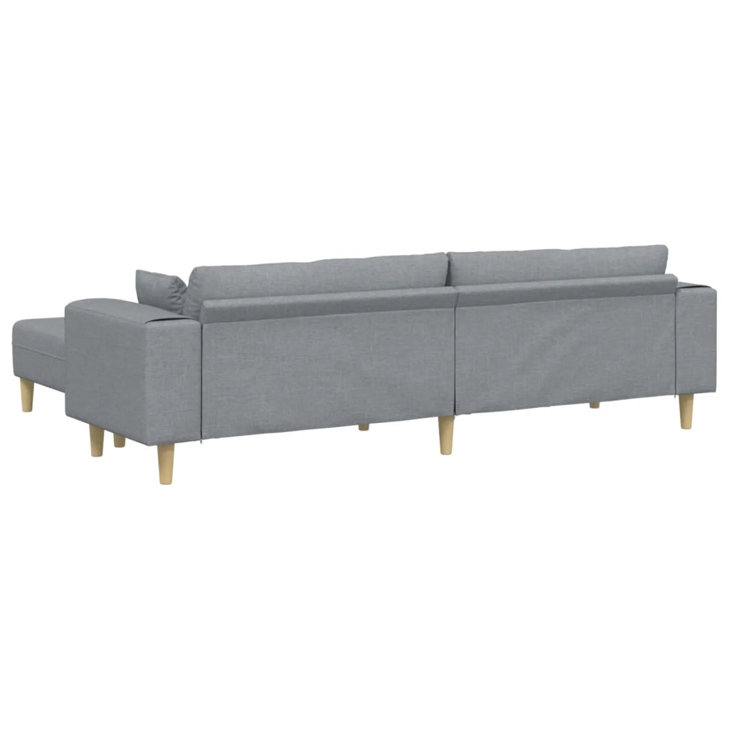 Divano con cuscino 3 pcs Grigio chiaro Tessuto 3335162