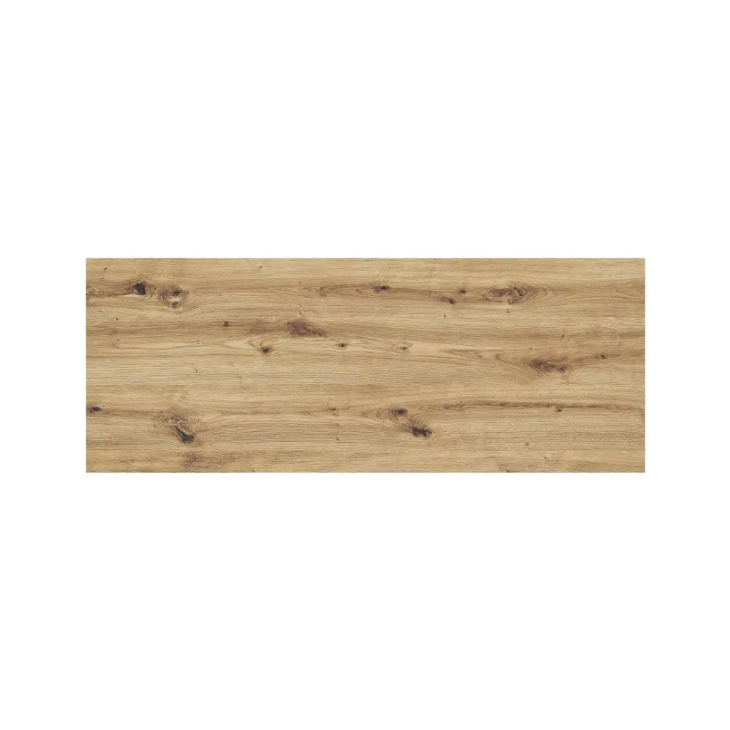 Piano per mobile sotto lavabo BRAZZA – 120 cm – Rovere chiaro – Spessore 2,5 cm – Da appoggiare