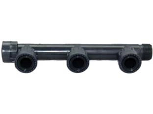 RACCORDI MANIFOLD PVC CON ORING  3 uscite con ghiera 1    RAIN
