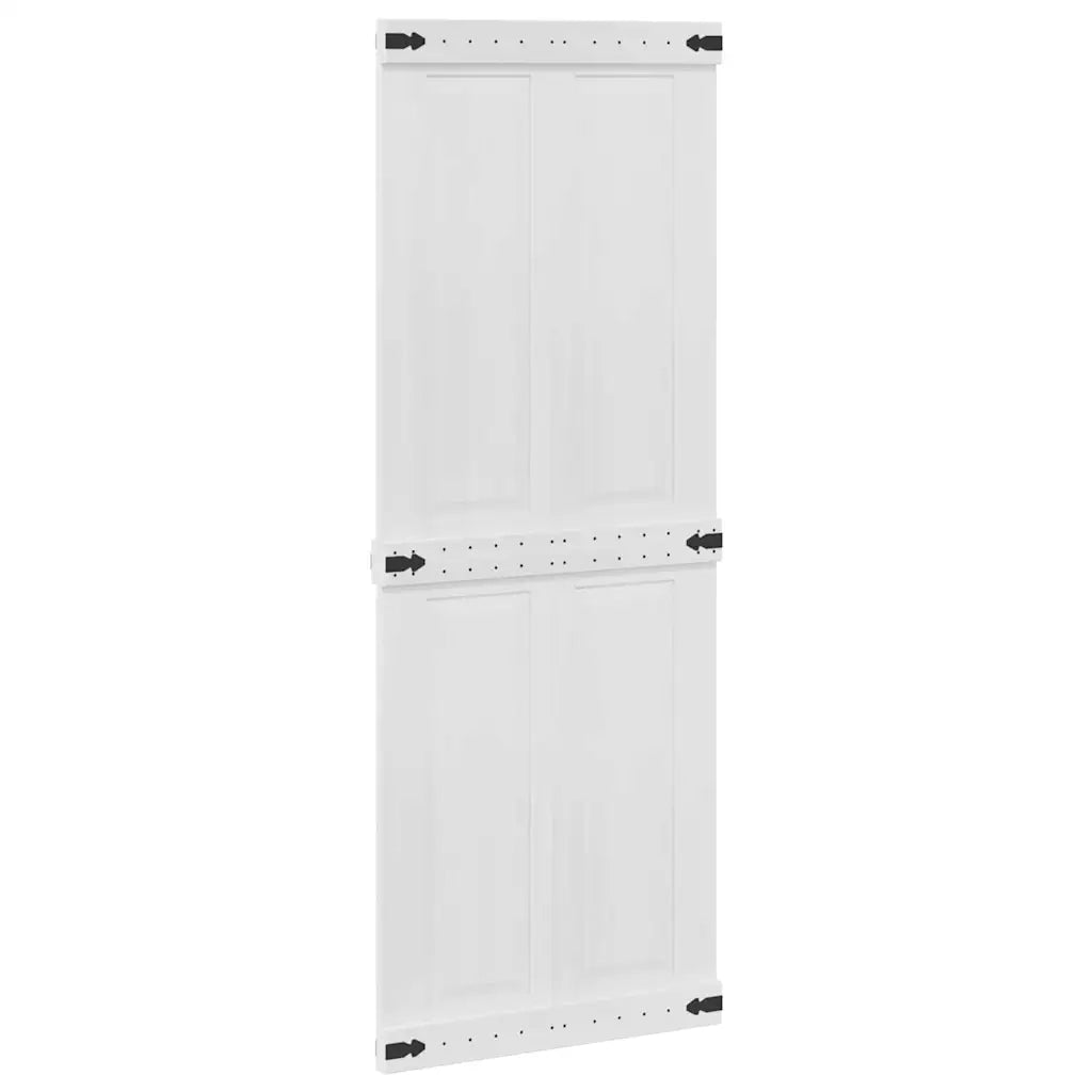 Porta del fienile Corona 80 x 210 cm Legno Massello di Pino