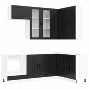 Unità Cucina LUCCA 8 pcs Nero Legno ingegnerizzato 3438478