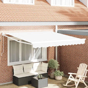 Tenda da Sole-Tenda parasole per balcone Bianco 300 x 250 x 165 cm Poliestere 171837