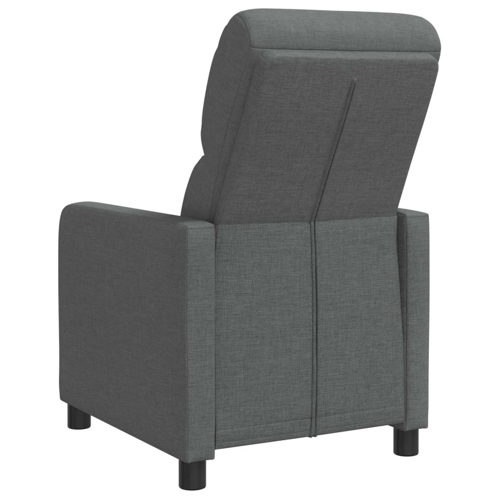 Divano Sedia-Poltrona reclinabile Grigio Scuro Tessuto 367345