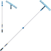 Raccoglitore di polvere per finestre da 45 cm con maniglia e asta di collegamento e pulizia da 2,4 m