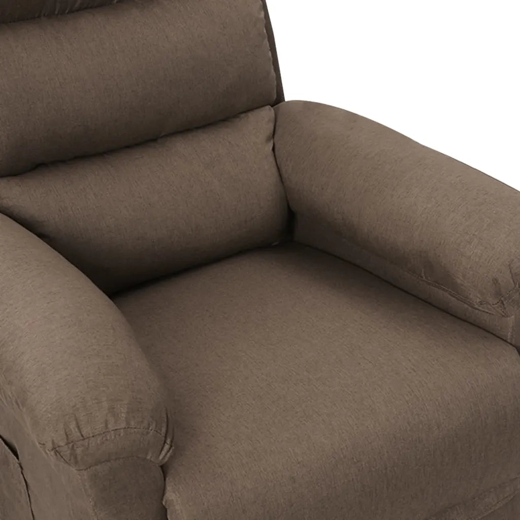 Poltrona Reclinabile in Tessuto Tortora 342347