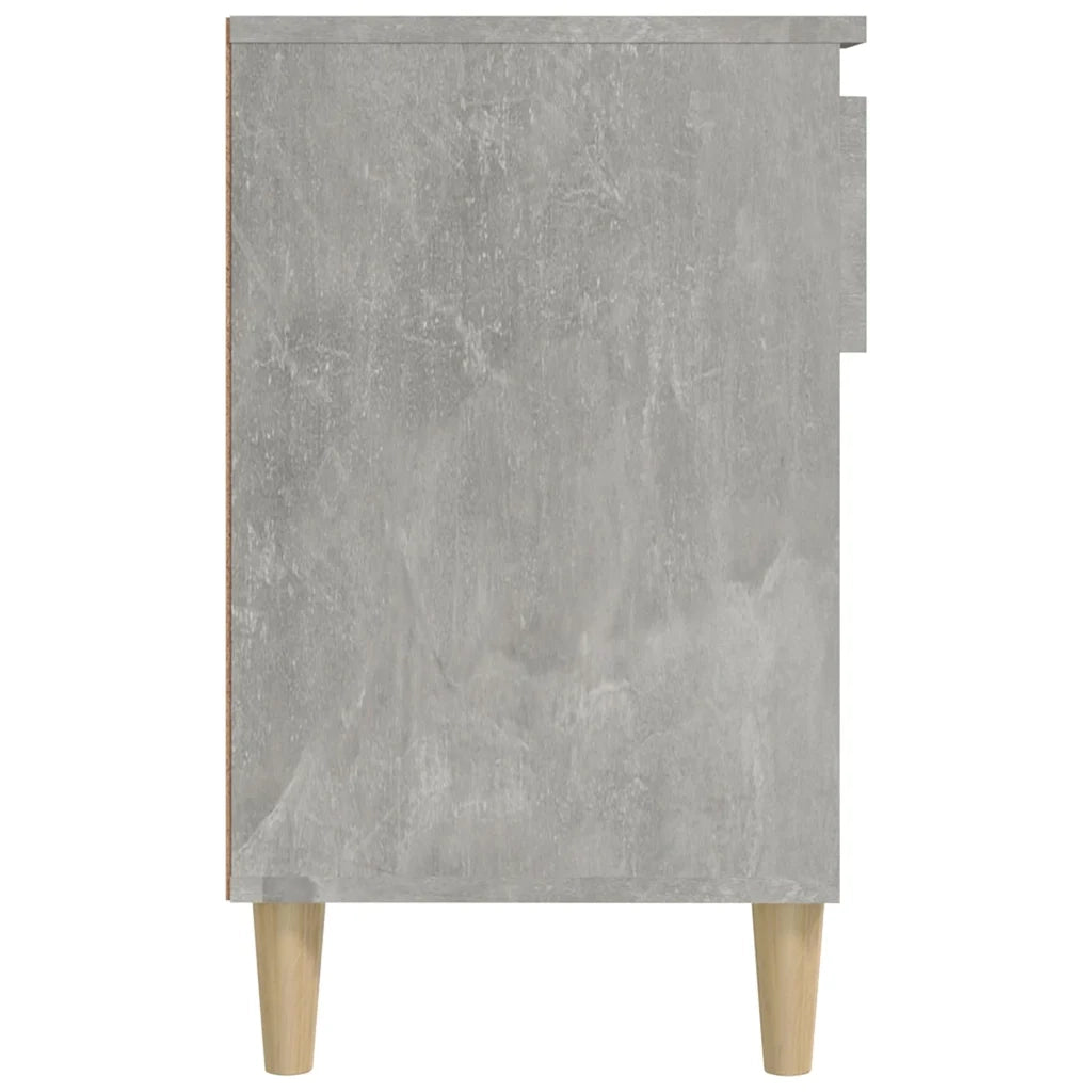 Armoire à chaussures Gris béton 102x36x60 cm Bois d'ingénierie