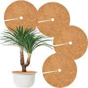 4 dischi di mulch di cocco, Ø30cm protezione invernale per piante, protezione per piante in inverno, copertura per vaso protezione dal freddo, protezione dal gelo per piante, copertura per vaso in cocco, protezione invernale per piante in vaso.