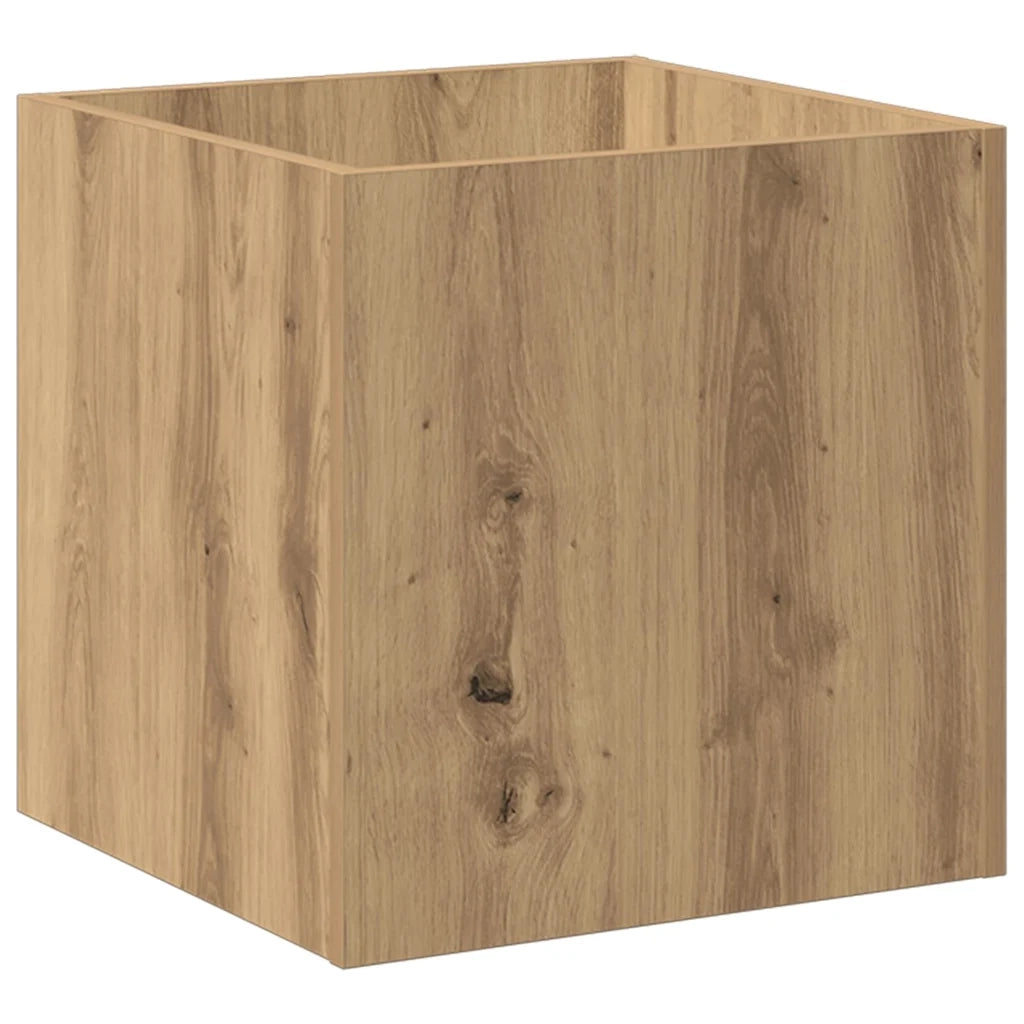Fioriera Rovere Artigianale 40x40x40 cm in Legno Multistrato