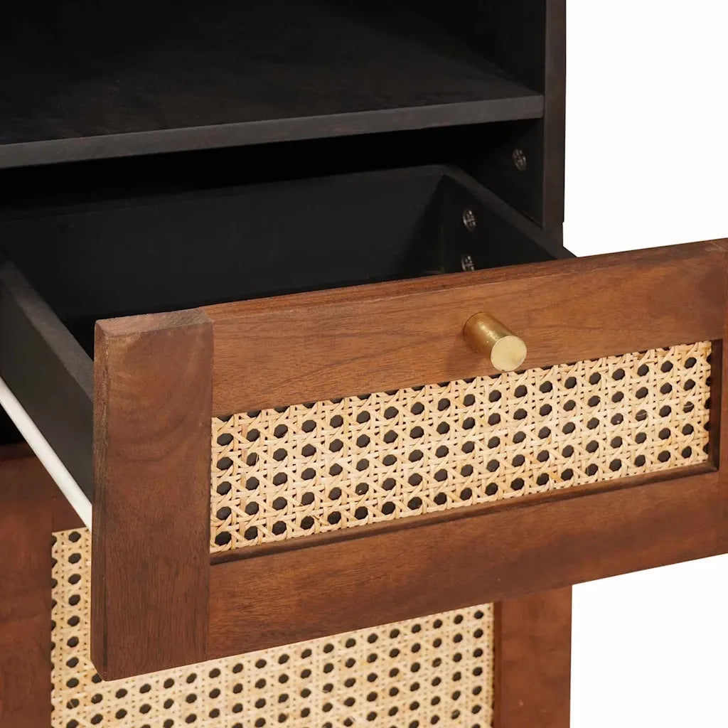 Credenza con Cassetto-Buffet-Armadio da cucina con porta Marrone 38 x 33.5 x 160 cm