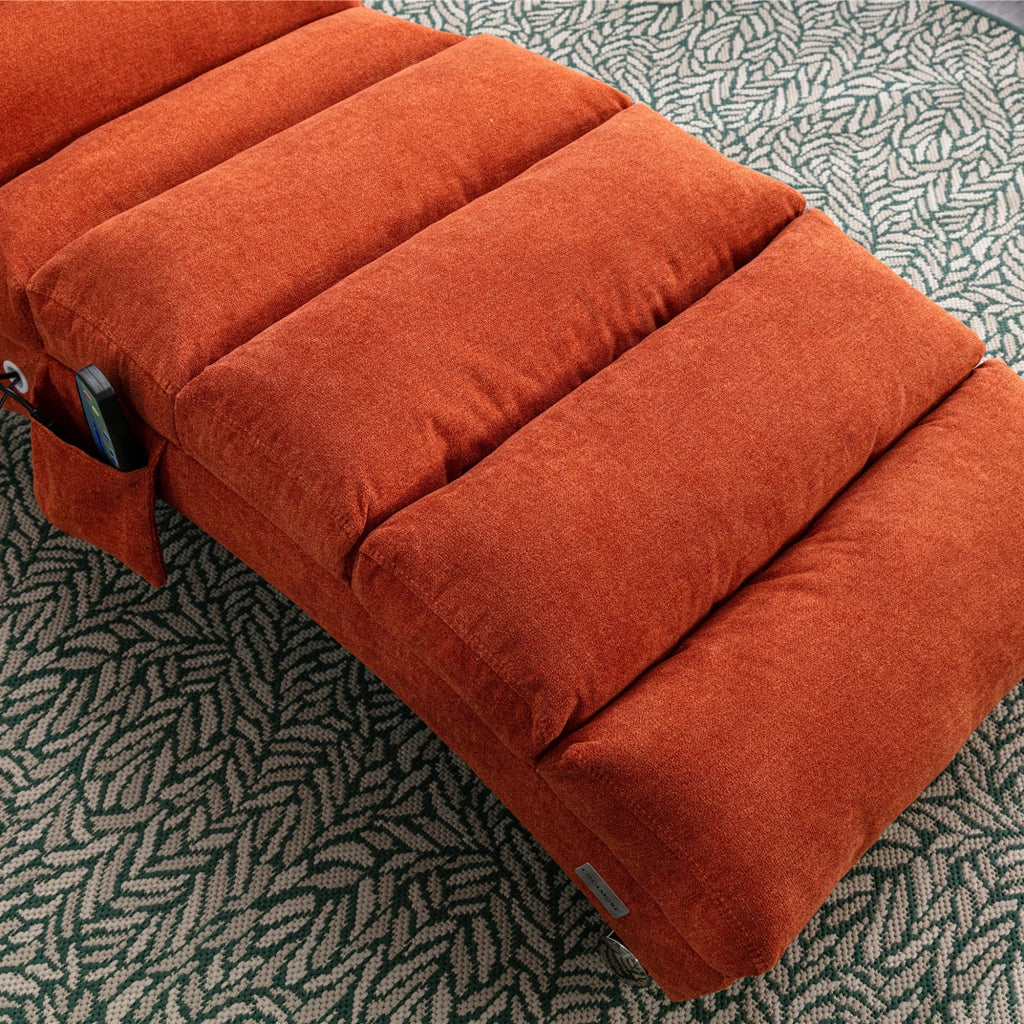 Divano Letto Relax con Vibrazione e Tasche Laterali ¨C MINIMAL ¨C Grigio