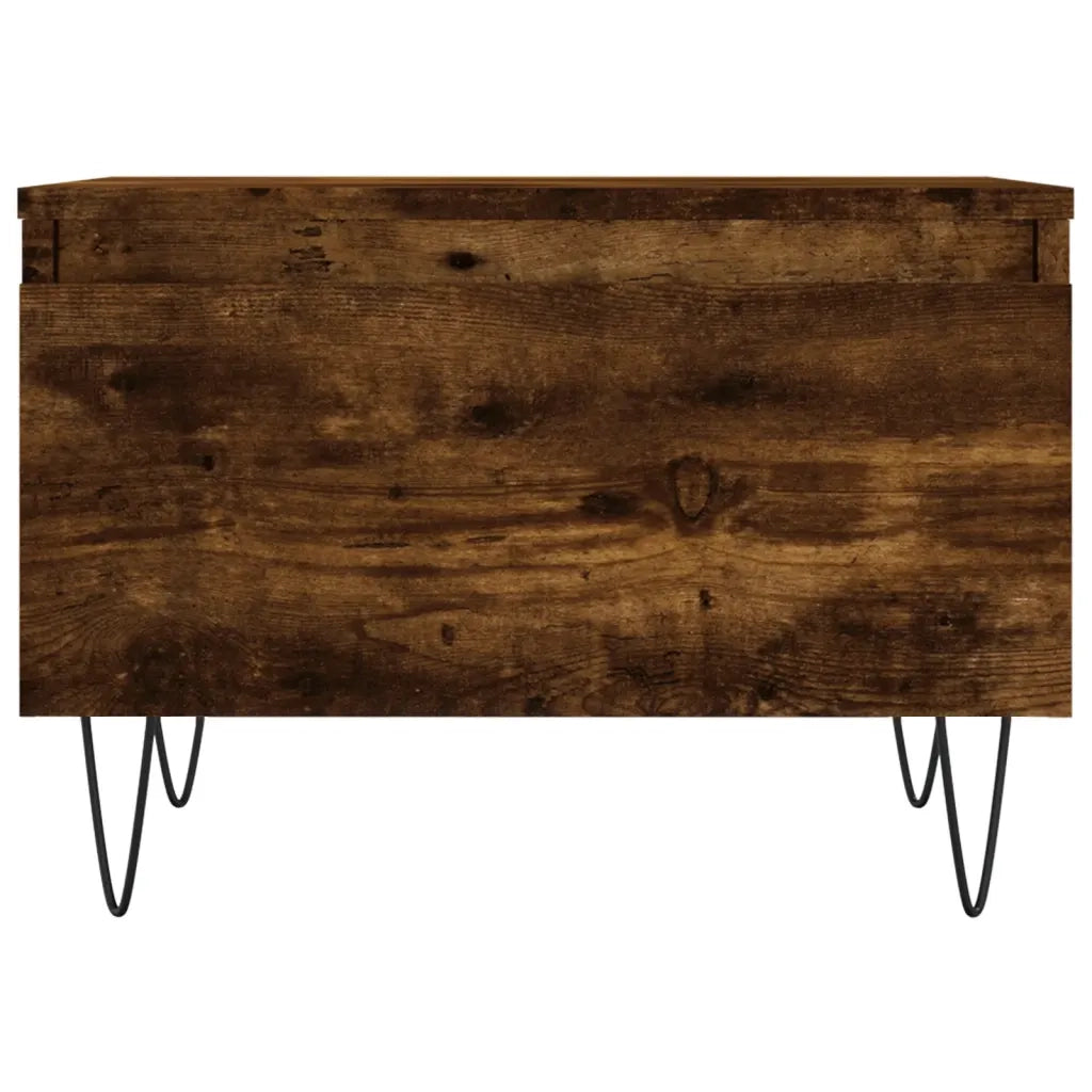 2 pz Tavolini salotto | Tavolino da caff¨¨ | Tavolino da Soggiorno Rovere Fumo 50x46x35 cm Legno Multistrato