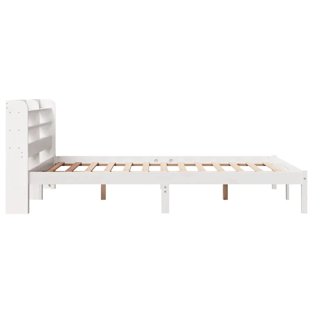 vidaXL Letto senza Materasso Bianco 140x200 cm Legno Massello di Pino