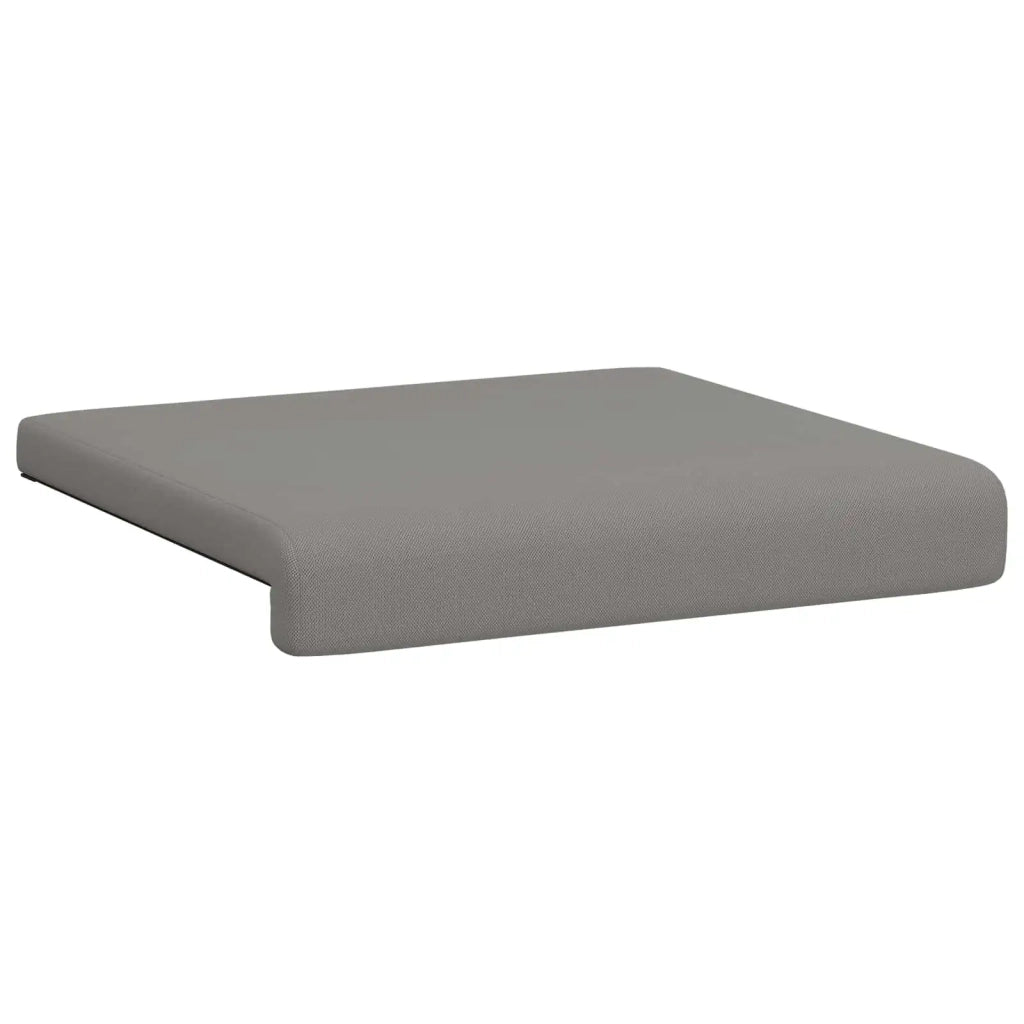Cuscino per panchina 2 pcs Velvet testurizzato Grigio Scuro 42043083