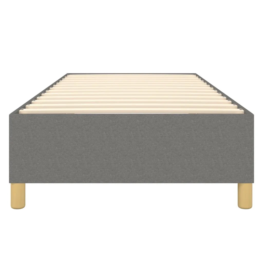 Struttura Letto a Rete a Molle Grigio Scuro 90x190 cm Tessuto 3120922