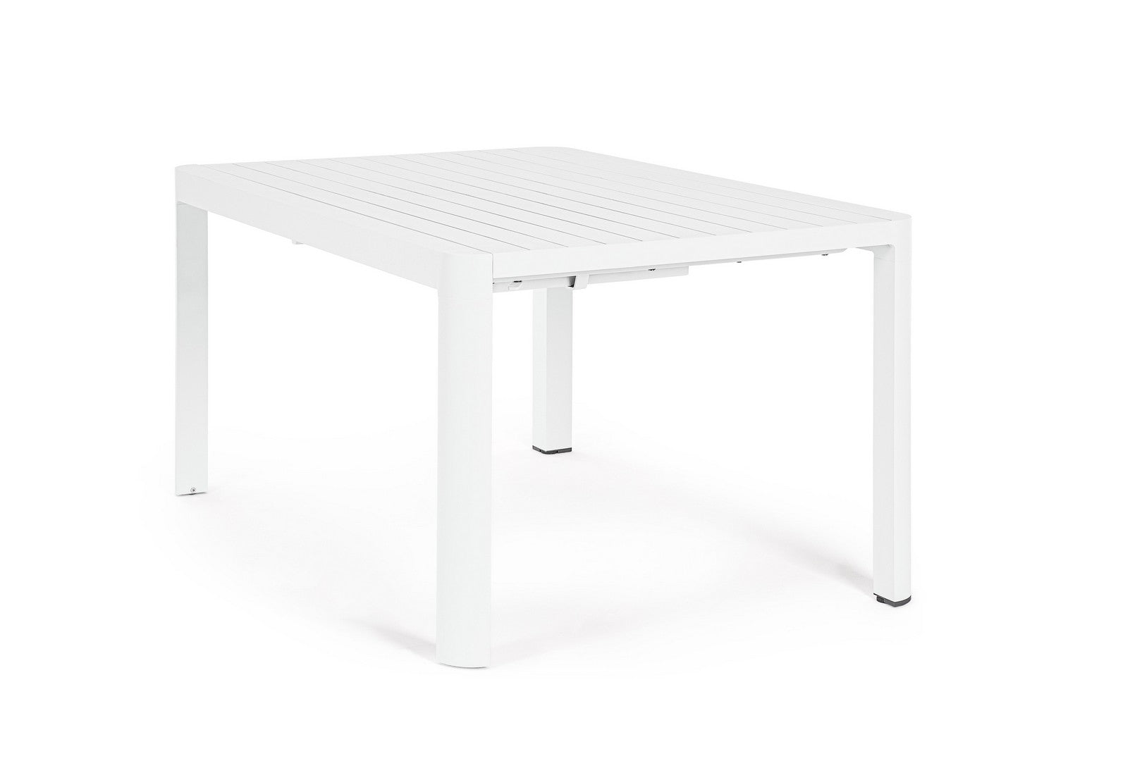 Tavolo Allungabile da Giardino 149x97/149x77.5 cm in Alluminio Kiplin Bianco