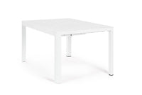 Tavolo Allungabile da Giardino 149x97/149x77.5 cm in Alluminio Kiplin Bianco