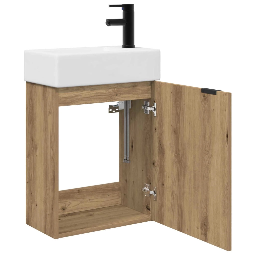 Mobile bagno con rubinetto Rovere Artigianale 889440