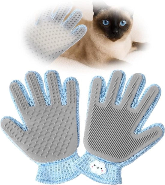 Manico per la cura degli animali domestici 2 in 1 per gatti e cani - Spazzola per la rimozione efficiente - Manico per la rimozione dei peli per capelli lunghi e corti - Spazzola massaggiante morbida per cuccioli e gattini.
