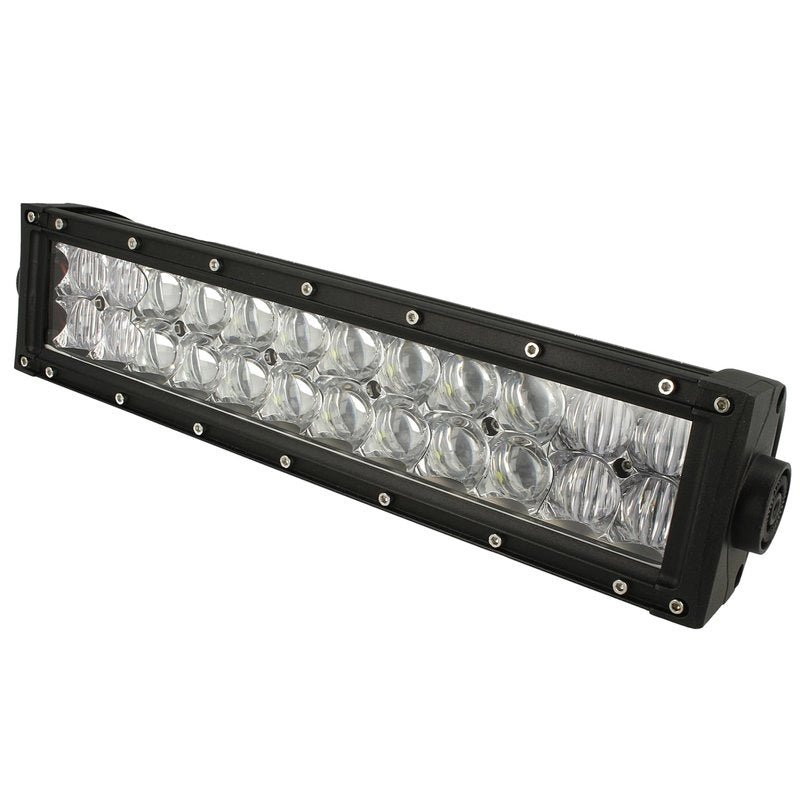 Barra Led 72W 341mm 9V-60V Doppia Fila 24X3W Lente Combo IP67 Per Fuoristrada Jeep SUV Camper